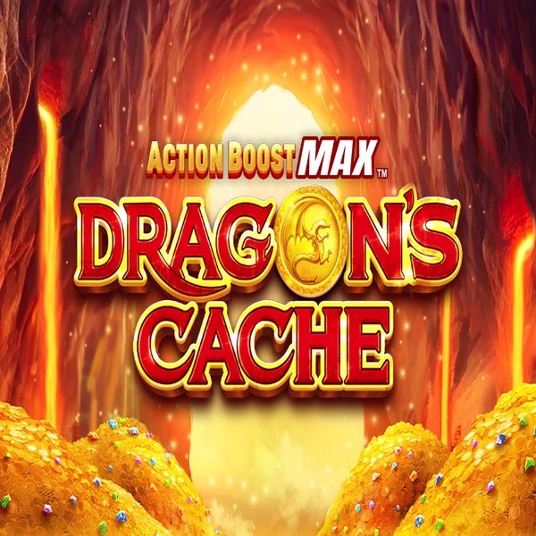 Slots logo of Action Boost Max Dragon's Cache from SpinPlay Games at Scooore Casino