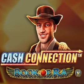 Cash Connection Book Of Ra slot logo by Novomatic at Scooore Casino