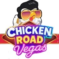Chicken Road Vegas slot logo by InOut at Scooore CasinoChicken Road Vegas