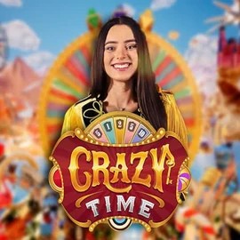 Crazy Time slot icon by Evolution, available at Scooore Casino