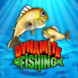 Dynamite Fishing slot logo by Inspired Gaming at Scooore Casino