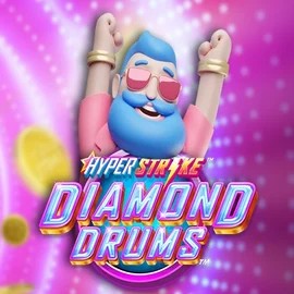 Official Slots logo: Hyper Strike Diamond Drums by Gameburger Studios at Scooore Casino