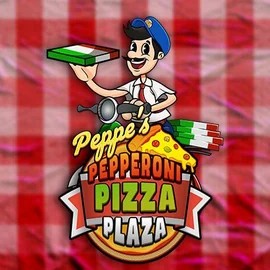 Peppe’s Pepperoni Pizza Plaza slot logo by Pragmatic Play at Scooore Casino